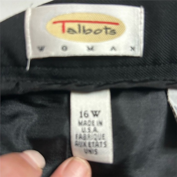 Talbots Women's Plus Size 16W Black A-Line Long Skirt with Pockets 100% wool - Picture 5 of 10